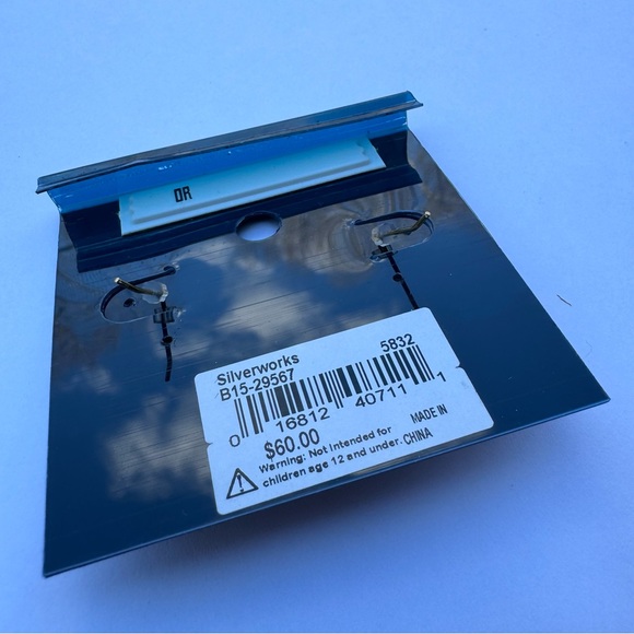 NEW! Women’s Genuine Pearl 24KT Gold Sterling Silver Earrings by Silverworks NWT - Picture 5 of 5